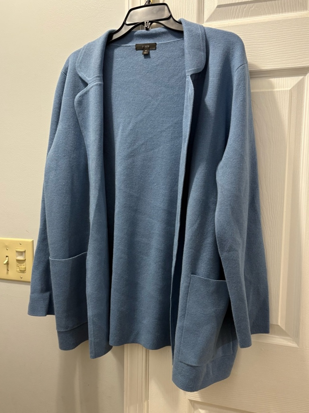 J. Crew Eloise Sweater Blazer Cardigan In Courier Blue Size Medium NWOT - Picture 2 of 5